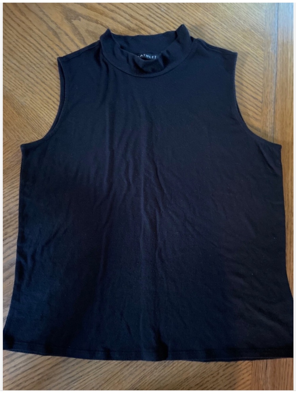 Athleta Outbound Black Sleeveless Mock Neck Tank Top Medium